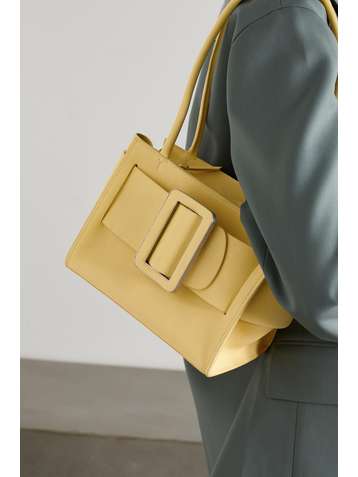 BOYY Sac à main en cuir texturé à boucle Bobby Soft 23