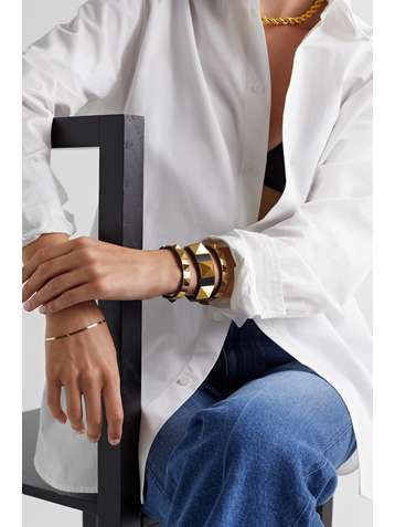 VALENTINO Valentino Garavani The Rockstud leather bracelet