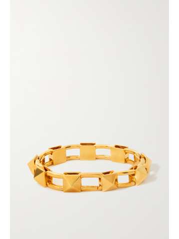 VALENTINO Valentino Garavani Rockstud gold-tone bracelet