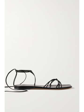 GIANVITO ROSSI Schnürsandalen aus Leder
