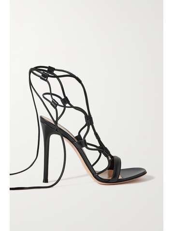 GIANVITO ROSSI Giza 105 lace-up leather sandals