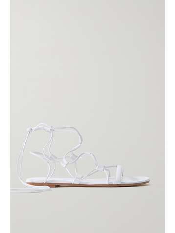 GIANVITO ROSSI Giza Schnürsandalen aus Leder