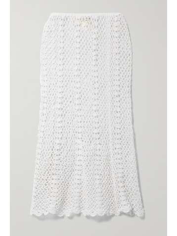 NILI LOTAN Zuria crocheted cotton skirt