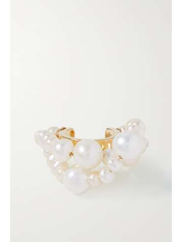 COMPLETEDWORKS Bijou d'oreille en vermeil et perles Cumulus