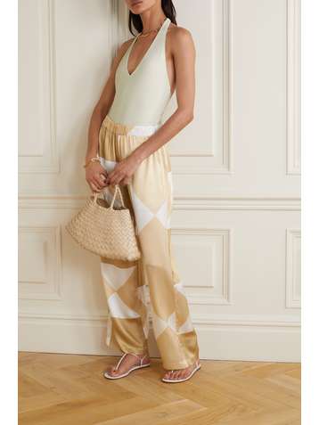 ENVELOPE1976 Las Salinas recycled halterneck swimsuit