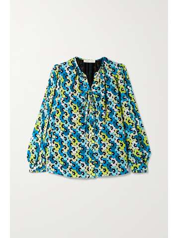 MICHAEL MICHAEL KORS Bluse aus Crêpe mit Blumenprint zum Binden
