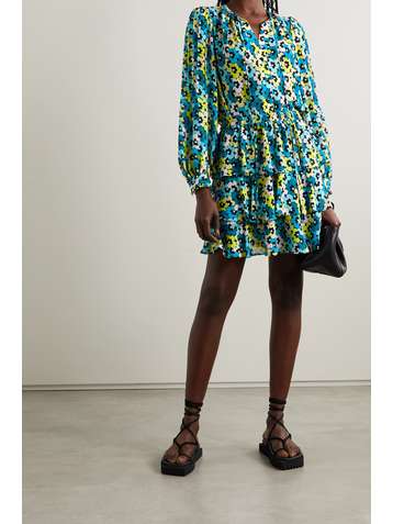 MICHAEL MICHAEL KORS Bluse aus Crêpe mit Blumenprint zum Binden