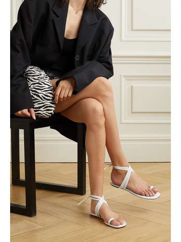 PORTE & PAIRE Sandalen aus Leder