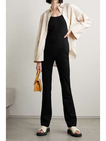 ANINE BING Pantalon bootcut en serge stretch Dakota