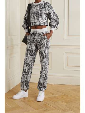 TWENTY MONTRÉAL Pineapple Hyper Reality jacquard-knit cotton-blend track pants