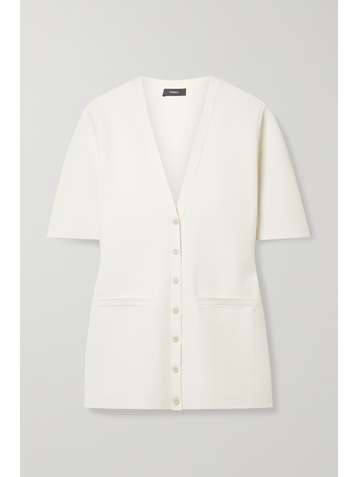 THEORY Stretch-knit cardigan