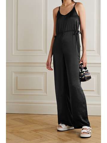 THEORY Washed-satin jumpsuit
