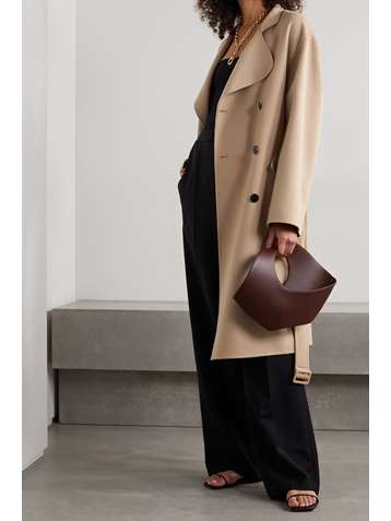 THEORY Belted double-breasted wool and cashmere-blend coat