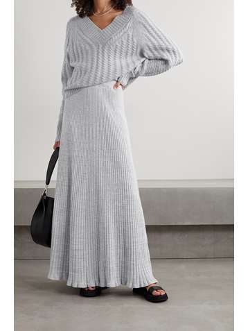 THEORY Cable-knit cashmere sweater
