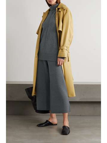JOSEPH Cropped wool wide-leg pants