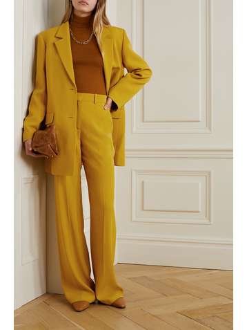 JOSEPH Morissey crepe wide-leg pants