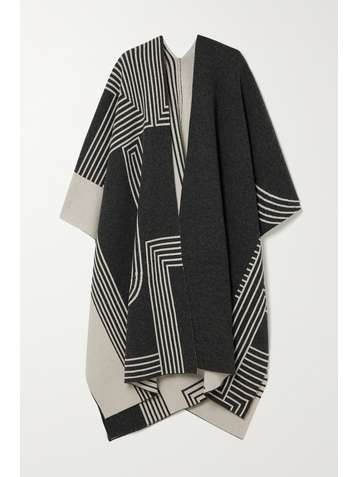 JOSEPH Wool-blend jacquard wrap