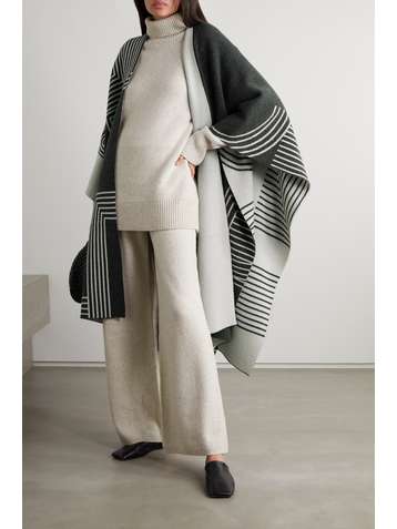 JOSEPH Wool-blend jacquard wrap