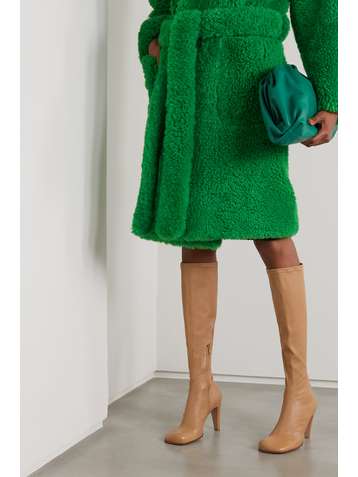 BOTTEGA VENETA Bloc leather knee boots