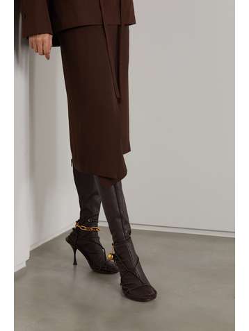BOTTEGA VENETA Convertible leather knee boots