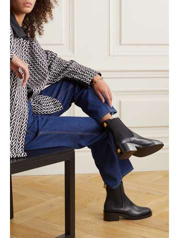 VALENTINO Bottines chelsea en cuir Roman Stud Valentino Garavani