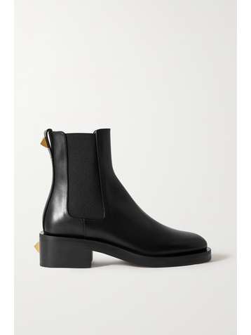 VALENTINO Bottines chelsea en cuir Roman Stud Valentino Garavani