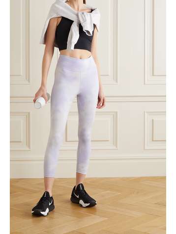 NIKE Icon Clash cropped printed Dri-FIT leggings