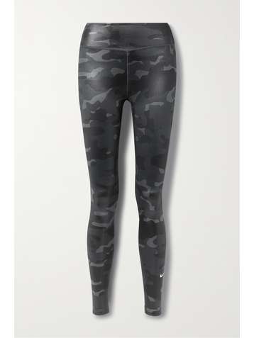 NIKE One camouflage-print Dri-FIT leggings