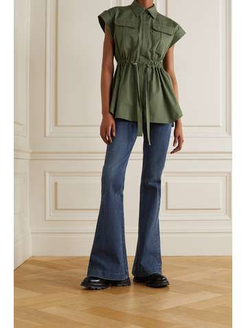 ALEXANDER MCQUEEN Hoch sitzende Schlagjeans