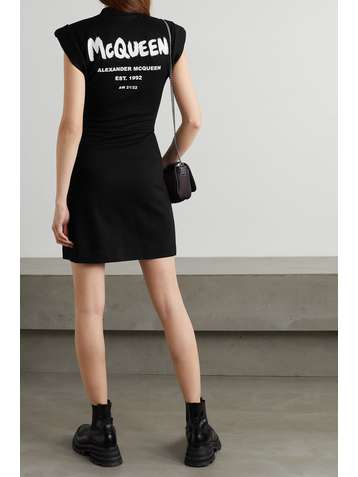 ALEXANDER MCQUEEN Minikleid aus bedrucktem Jersey