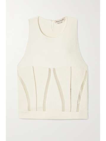 ALEXANDER MCQUEEN Débardeur en mailles stretch