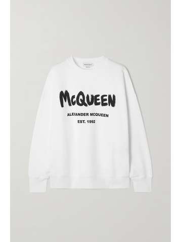 ALEXANDER MCQUEEN Sweatshirt aus Baumwoll-Jersey mit Print
