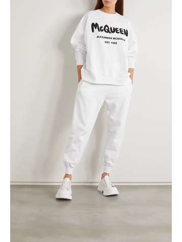 ALEXANDER MCQUEEN Sweatshirt aus Baumwoll-Jersey mit Print