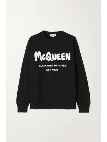 ALEXANDER MCQUEEN Sweatshirt aus Baumwoll-Jersey mit Print