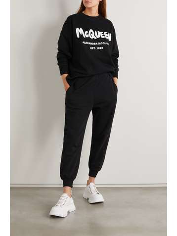 ALEXANDER MCQUEEN Sweatshirt aus Baumwoll-Jersey mit Print