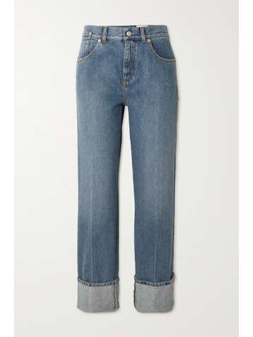 ALEXANDER MCQUEEN Halbhohe Jeans mit geradem Bein