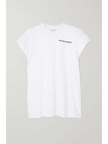 ALEXANDER MCQUEEN T-Shirt aus Baumwoll-Jersey mit Stickerei