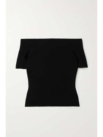 ALEXANDER MCQUEEN Schulterfreies Oberteil aus Stretch-Strick