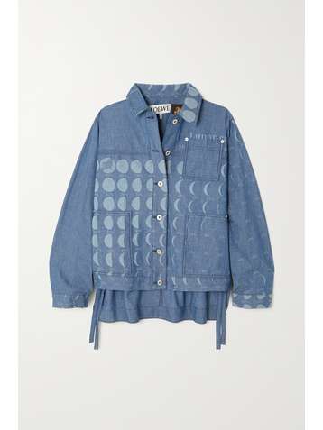LOEWE + Paula's Ibiza printed cotton-chambray jacket