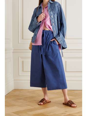 LOEWE + Paula's Ibiza printed cotton-chambray jacket