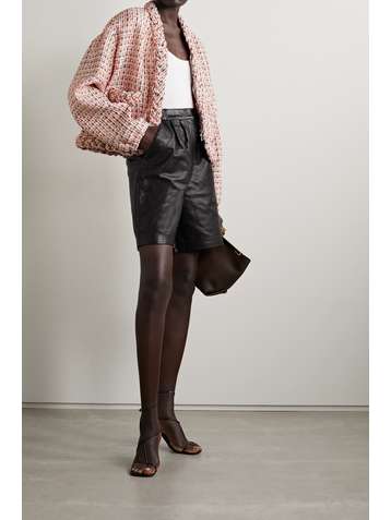 VALENTINO Checked metallic wool-blend tweed jacket