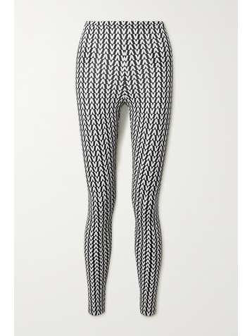 VALENTINO Printed stretch-jersey leggings