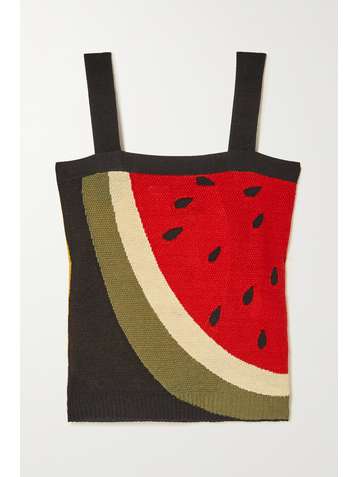 LOEWE + Paula's Ibiza intarsia linen tank