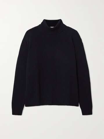 VALENTINO Intarsia cashmere turtleneck sweater