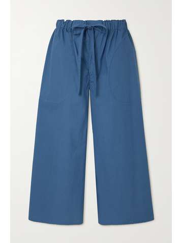 LOEWE + Paula's Ibiza verkürzte Hose mit weitem Bein aus Baumwolle