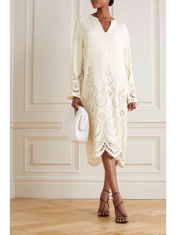 VALENTINO Broderie anglaise midi dress