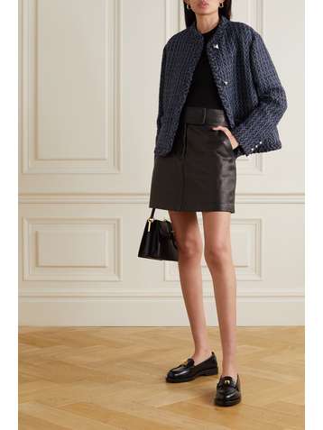 VALENTINO Metallic wool-blend bouclé jacket