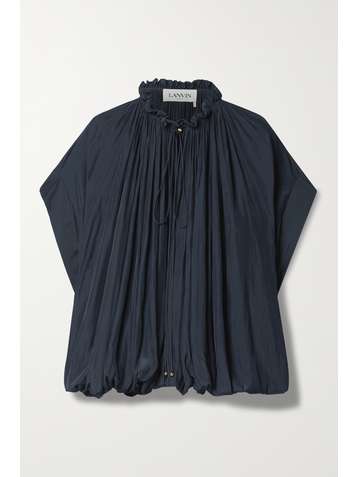 LANVIN Geraffte Bluse aus Crêpe de Chine zum Binden