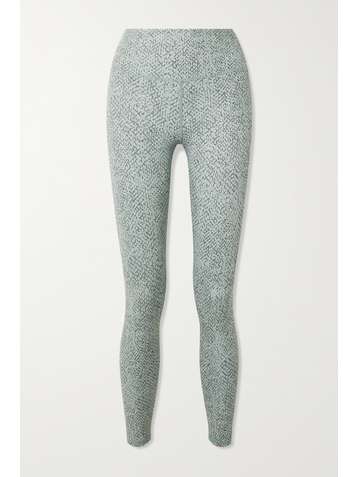 VARLEY Century Stretch-Leggings mit Schlangenprint