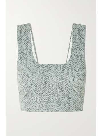 VARLEY Delta Sport-BH aus Stretch-Material mit Schlangenprint